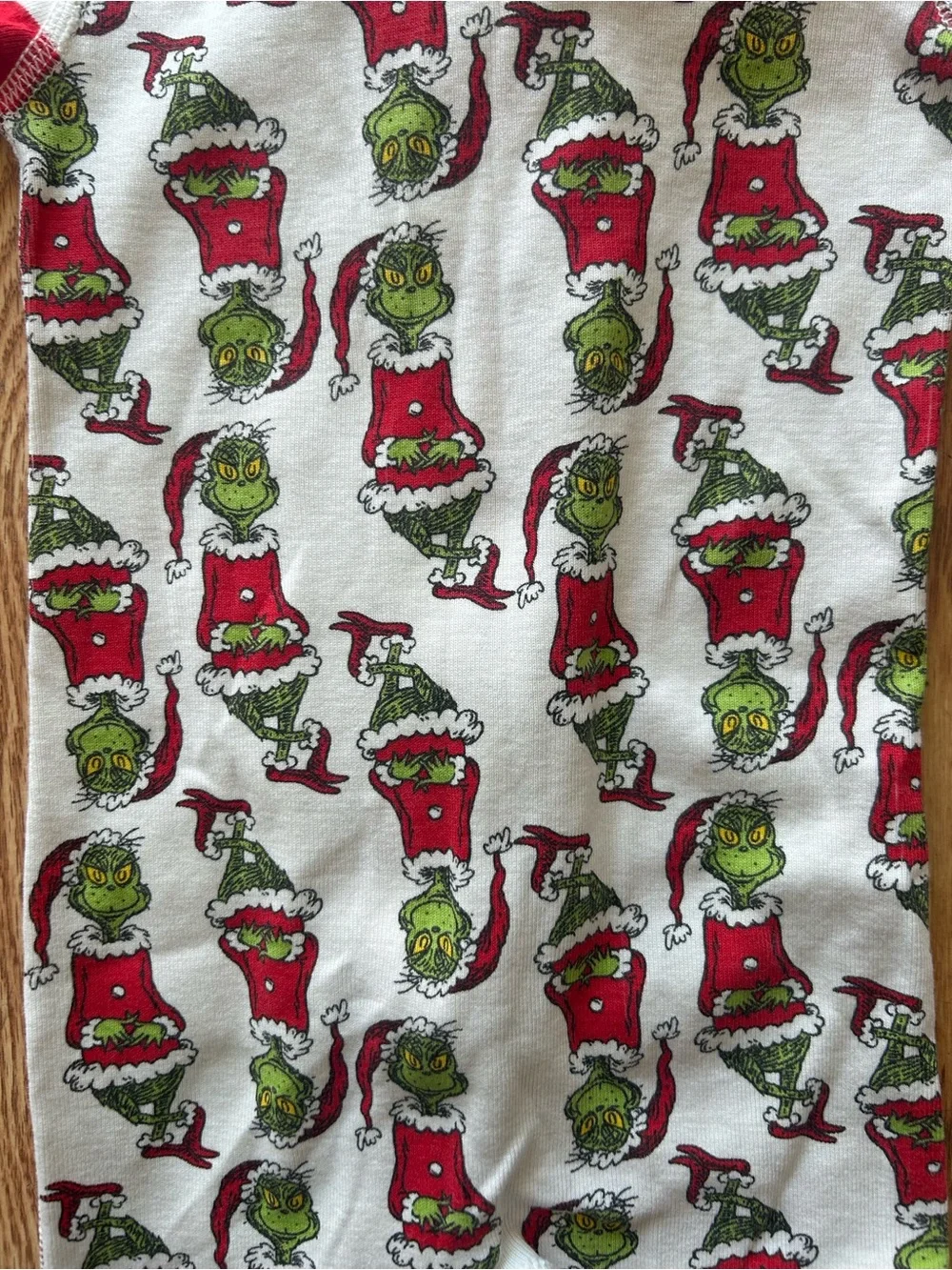 Hanna Andersson Toddler Grinch One Piece Pajamas Size 70/US6/12mos EUC